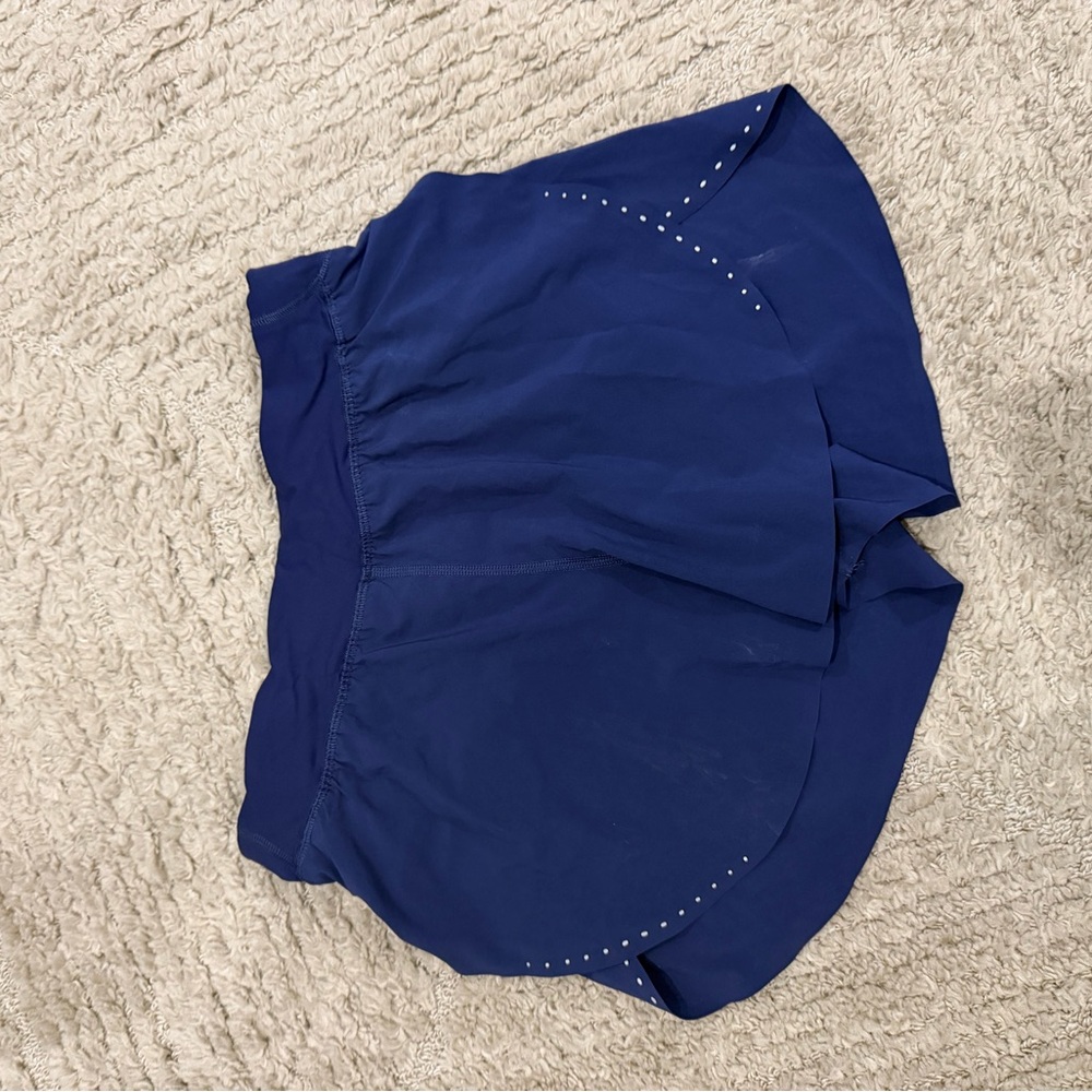 Lululemon Navy Fast and Free 3in running short